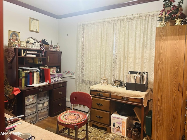 14 W 2nd St, Everett, PA 15537 - office area with wood finished floors