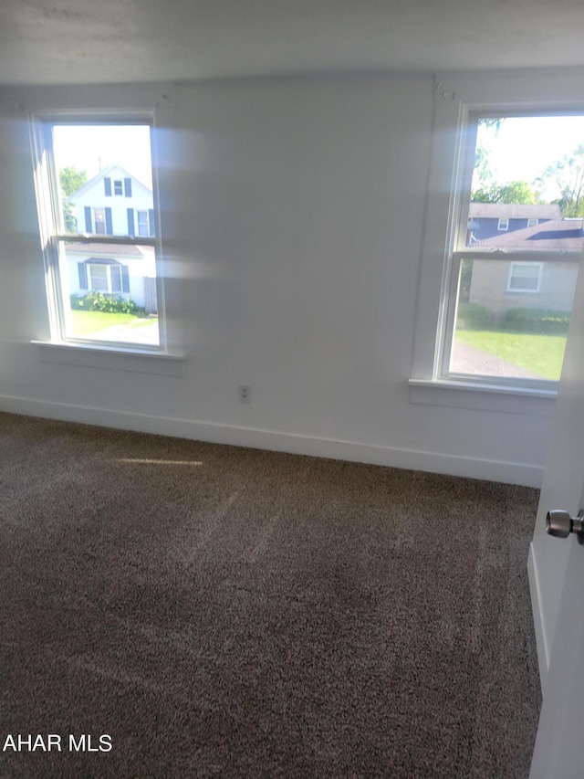 view of carpeted empty room