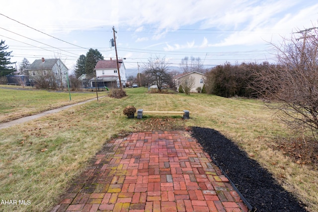 view of yard featuring a patio area