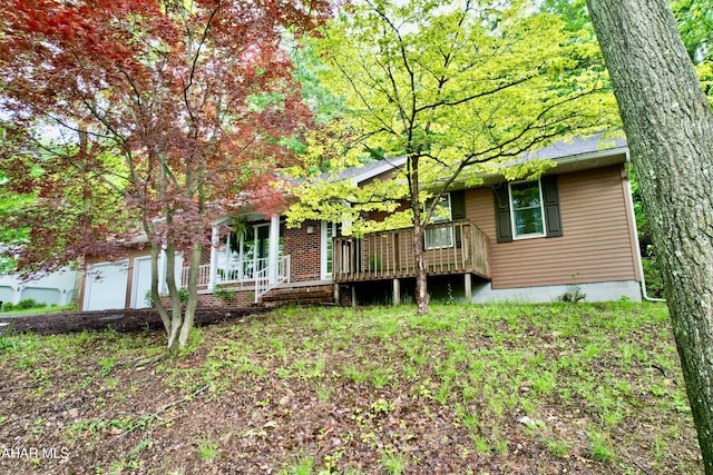 508 Oakwood Dr, Bedford, PA 15522 - view of front facade featuring a wooden deck