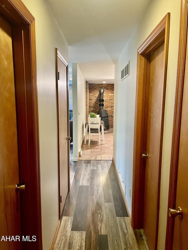 508 Oakwood Dr, Bedford, PA 15522 - hallway with dark wood-style flooring