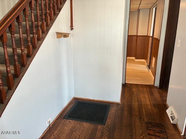 215 N 10th Ave, Altoona, PA 16601 - staircase with wood finished floors