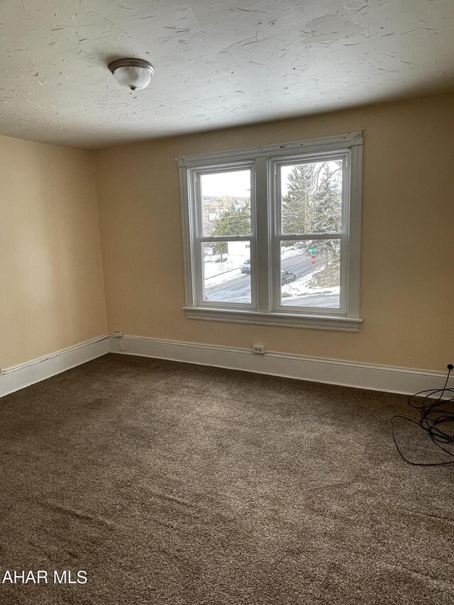 spare room featuring carpet