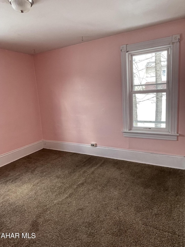 view of carpeted empty room