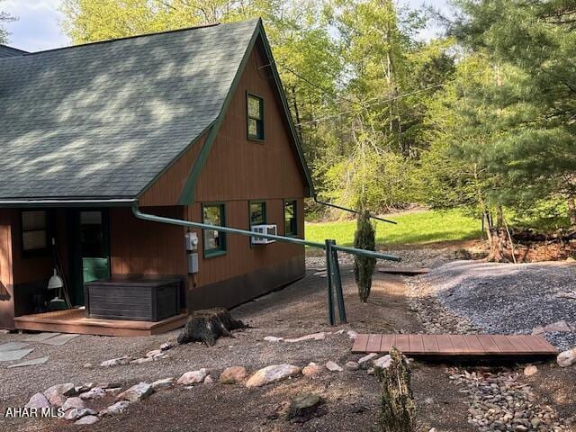 5168 Black Log Rd, Orbisonia, PA 17243 - view of home's exterior featuring a shingled roof
