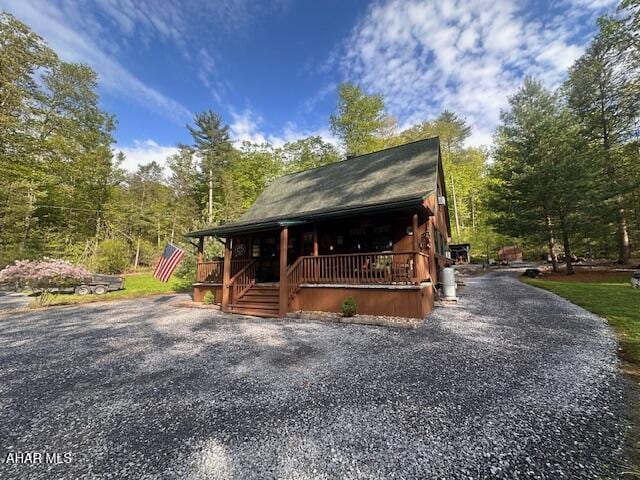 5168 Black Log Rd, Orbisonia, PA 17243 - view of front of property featuring a porch