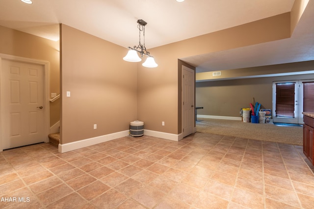 738 Chapel Dr, Altoona, PA 16602 - unfurnished room with baseboards and stairs
