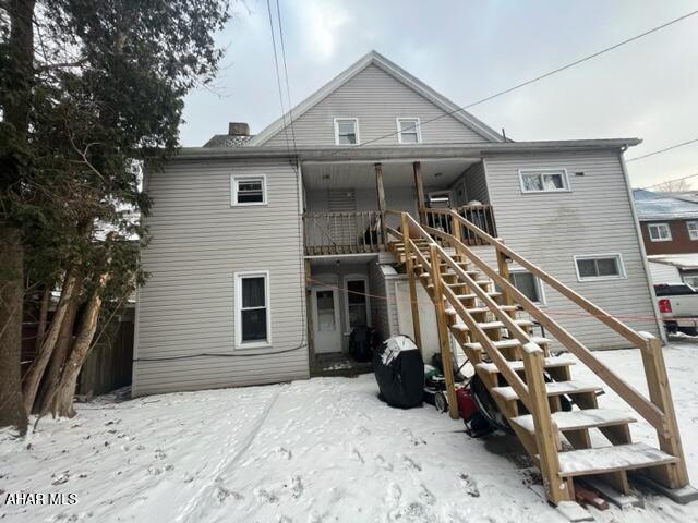 1004-08 17th Ave, Altoona, PA 16601 - view of snow covered rear of property
