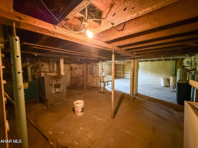 346 Lower Snake Spring Rd, Everett, PA 15537 - unfinished basement featuring electric panel