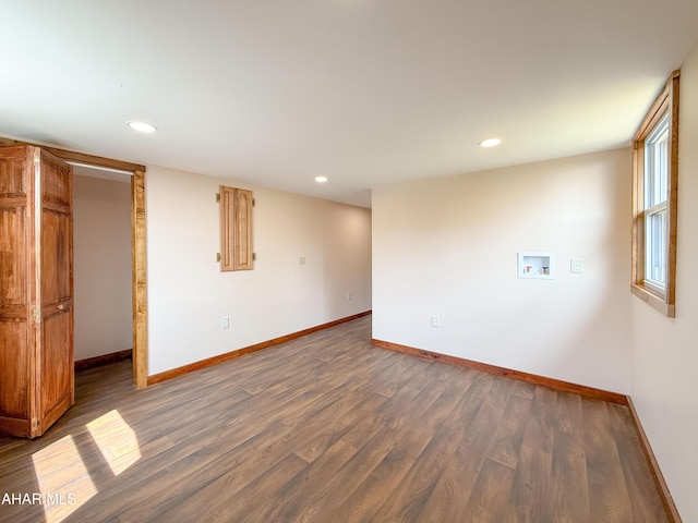 346 Lower Snake Spring Rd, Everett, PA 15537 - unfurnished room with wood finished floors and recessed lighting