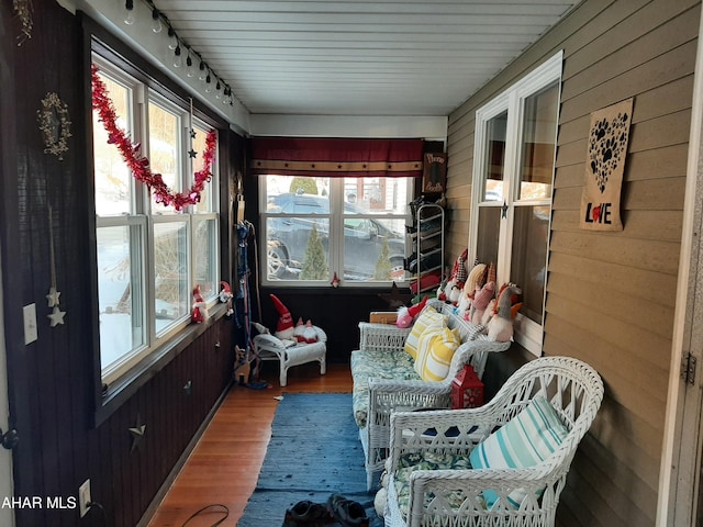 view of sunroom