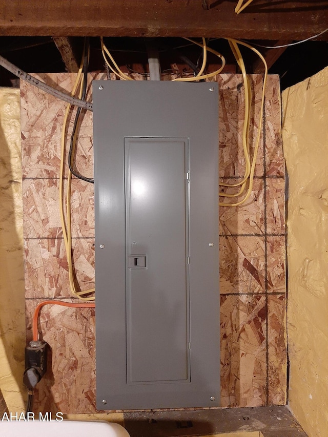 utility room with electric panel