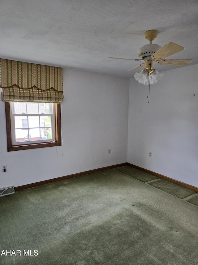 3576 Juniata Gap Rd, Altoona, PA 16601 - carpeted spare room with baseboards and a ceiling fan