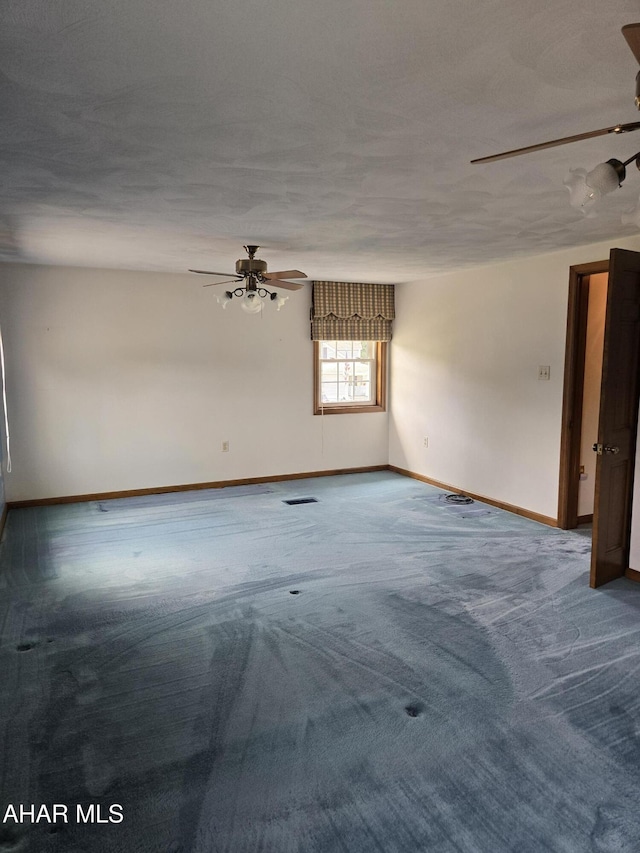 3576 Juniata Gap Rd, Altoona, PA 16601 - spare room featuring a ceiling fan and carpet flooring
