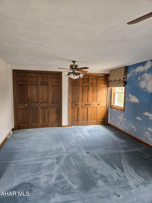 3576 Juniata Gap Rd, Altoona, PA 16601 - unfurnished bedroom featuring carpet and a ceiling fan