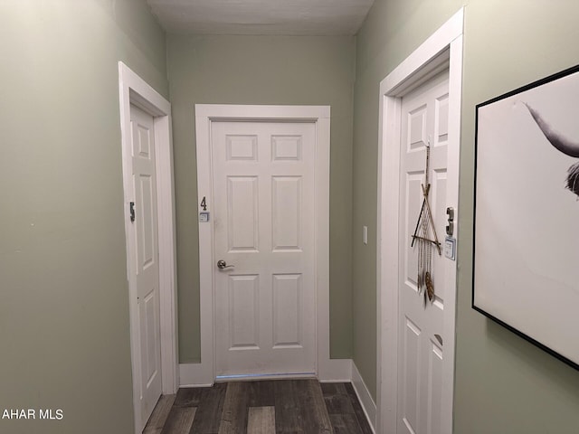 321 Main St, Gallitzin, PA 16641 - corridor featuring dark wood-style flooring and baseboards