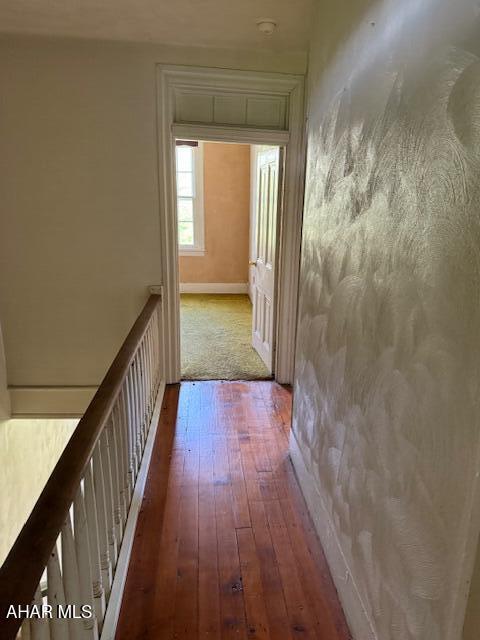3091 Colonial Dr, Duncansville, PA 16635 - hall featuring hardwood / wood-style flooring and baseboards