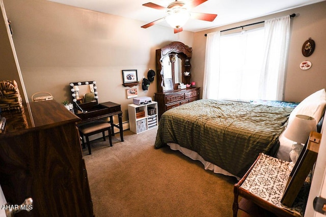 1809 5th St, Altoona, PA 16601 - carpeted bedroom featuring ceiling fan