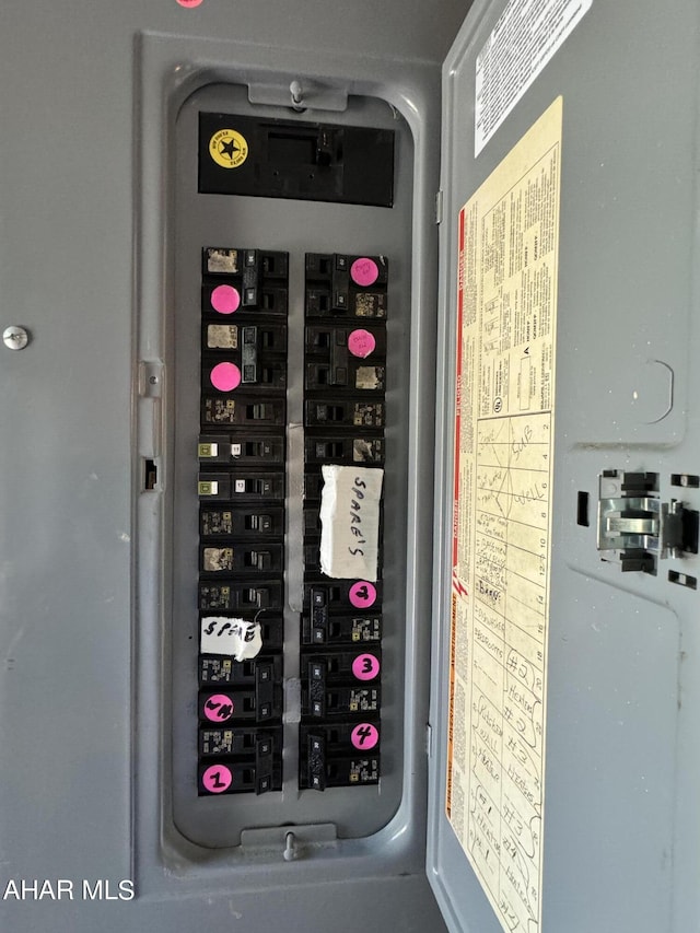 utility room featuring electric panel