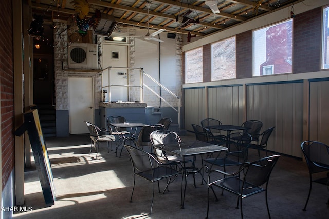 view of patio featuring ac unit