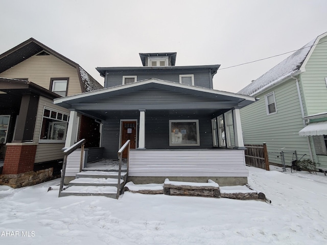 view of front of house with a porch