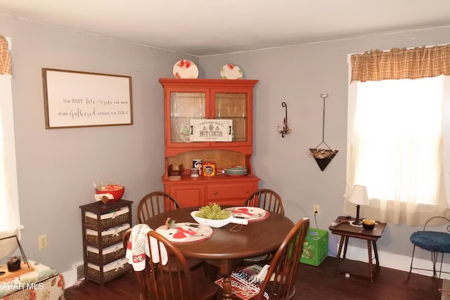 view of dining room