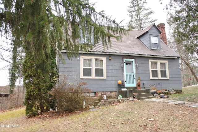 view of cape cod home