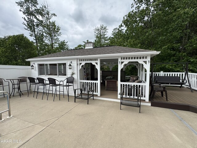 153 Frederick Rd, Altoona, PA 16602 - view of patio / terrace with a deck and an outdoor structure