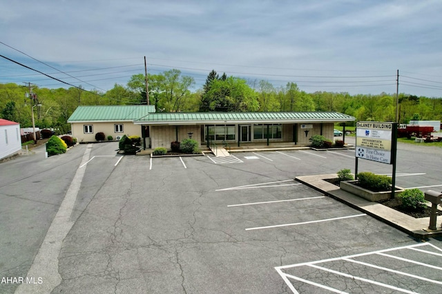 view of parking / parking lot