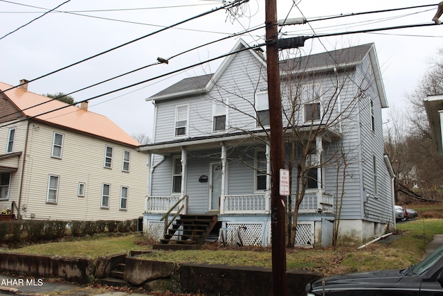 view of front facade with a porch