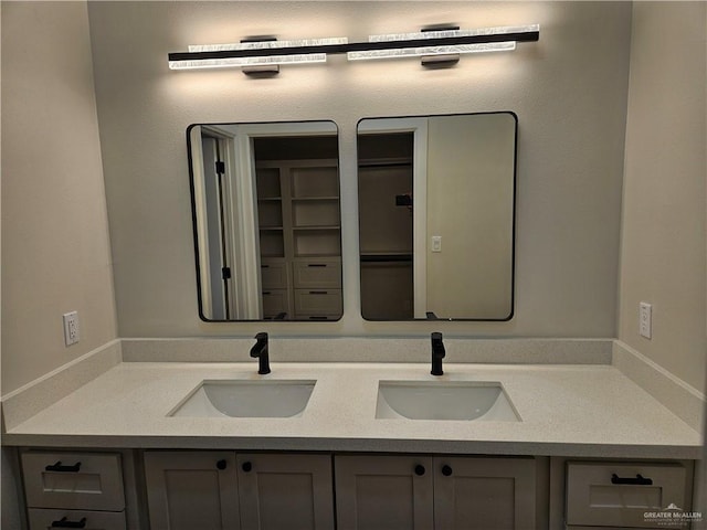 1211 S Cherry Blossom Cir, Weslaco, TX 78596 - bathroom featuring double vanity