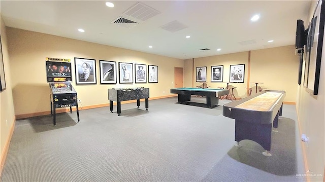 310A Padre Blvd, South Padre Island, TX 78597 - rec room featuring carpet flooring and billiards