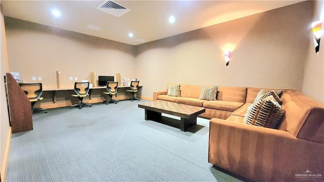 310A Padre Blvd, South Padre Island, TX 78597 - interior space featuring carpet flooring and built in desk