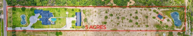 4835 Bryan Rd, Palmhurst, TX 78573 - aerial view of property's location featuring property parcel outlined