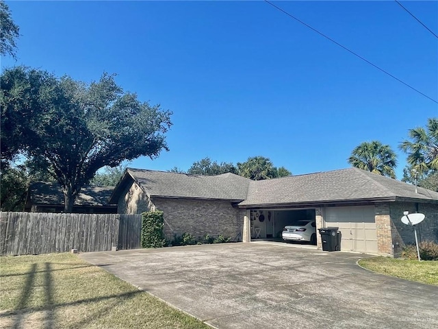 view of home's exterior featuring a garage