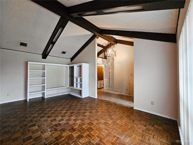 905 E Ithaca Ave, Mcallen, TX 78501 - unfurnished living room featuring baseboards and a chandelier