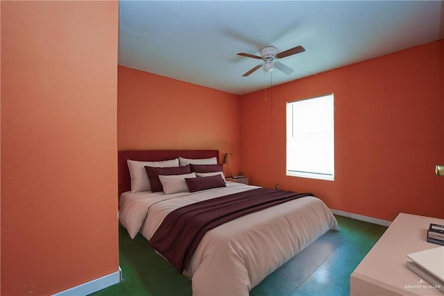24834 Birch St, San Benito, TX 78586 - bedroom with baseboards and ceiling fan