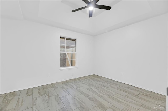 empty room with ceiling fan