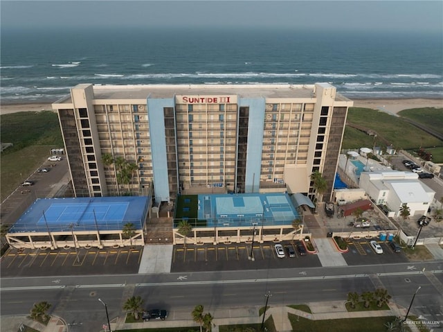 aerial view of unending shoreline