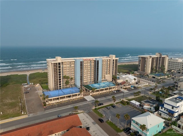 drone / aerial view of a large body of water