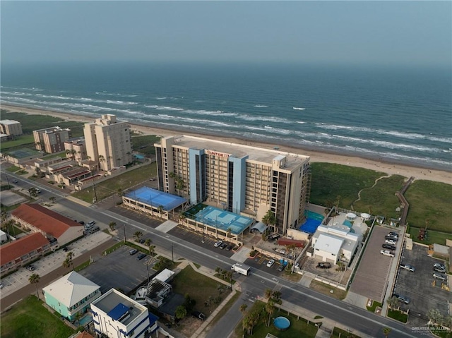 aerial view of unending shoreline