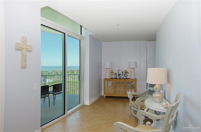 310A Padre Blvd Unit 1305, South Padre Island, TX 78597 - hall with baseboards and light tile patterned floors