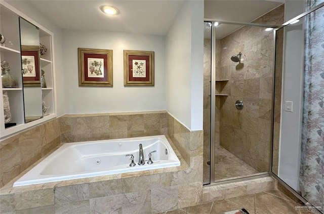 310A Padre Blvd Unit 1305, South Padre Island, TX 78597 - bathroom with a shower stall and a garden tub