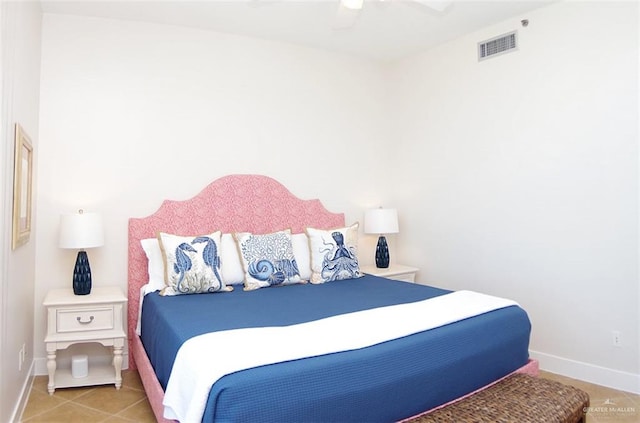 310A Padre Blvd Unit 1305, South Padre Island, TX 78597 - bedroom featuring baseboards and ceiling fan
