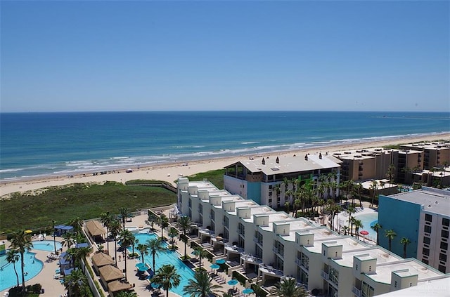 310A Padre Blvd Unit 1305, South Padre Island, TX 78597 - drone / aerial view of extended coastline and a pool area