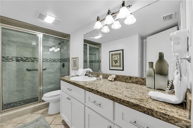110 Verna Jean Dr Unit 110, South Padre Island, TX 78597 - bathroom featuring vanity, tile patterned flooring, and a shower stall