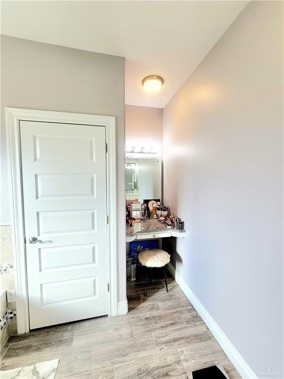 interior space featuring light hardwood / wood-style flooring