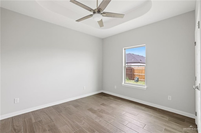 556 Candela St, Edinburg, TX 78542 - unfurnished room featuring ceiling fan and wood finished floors