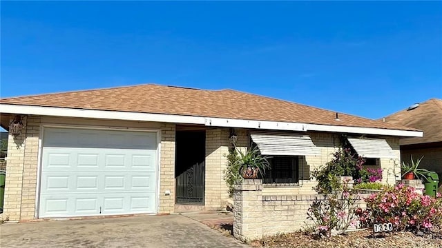 ranch-style house with a garage