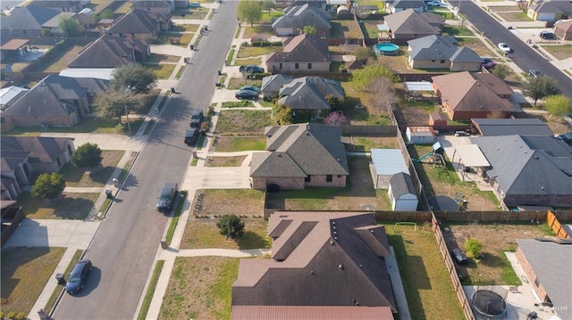 bird's eye view featuring a residential view